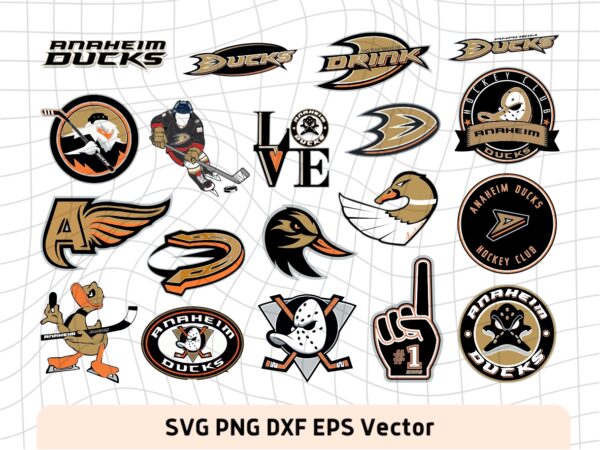 NHL Logo, Anaheim Ducks SVG Bundle, Hockey League, PNG EPS Vector
