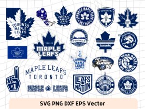 NHL Logo Toronto Maple Leafs SVG, Vector Logo Toronto Maple Leafs, Clipart Ice Hockey Kit SVG DXF PNG EPS