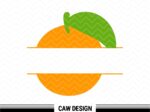 Orange Clipart, Orange Monogram SVG, Fruit
