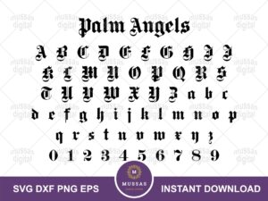 Palm Angels Font SVG EPS