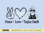 Peace Love Taylor Swift SVG