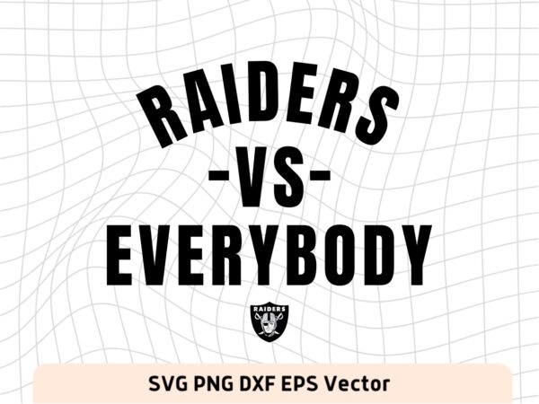 Raiders vs everybody svg