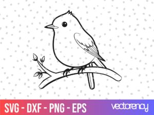 Robin Bird SVG Vector File