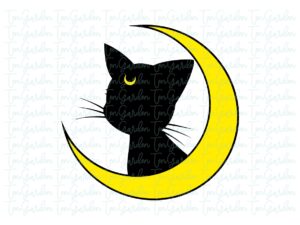 Sailor Moon Luna Cat SVG