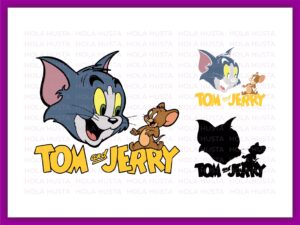 Tom and Jerry logo SVG Layered