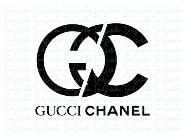 Gucci Logo vs Chanel Logo SVG Design, Funny Logo Vector | Vectorency