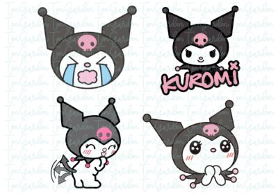 kuromi skull svg bundle