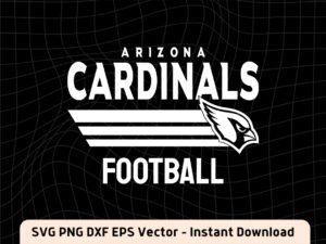Arizona Cardinals Football SVG Design PNG Vector