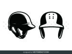 Baseball Batting Helmet SVG, Baseball Element Vector Clipart