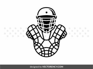Baseball Element SVG, Catcher's Gear