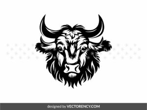 Buffalo Head SVG, Buffalo Vector File
