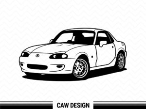 Car Clipart Inspired Mazda Miata SVG