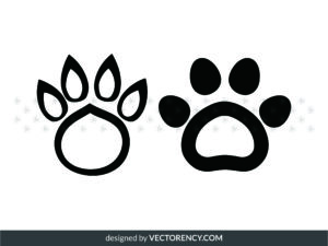 Cat Paw SVG Clipart File