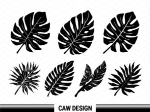 Cricut Leaves SVG, Tropical Leaf, Palm Clipart