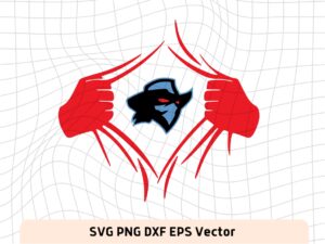 Dallas Renegades Superman Rip SVG Vector