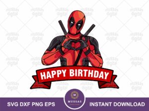 Deadpool Birthday Cake Topper png