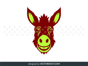 Donkey Face SVG