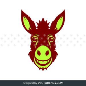 Donkey Face SVG