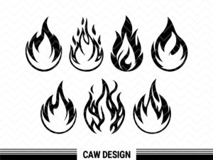 Flame SVG Cricut, Flames Vector, Fire
