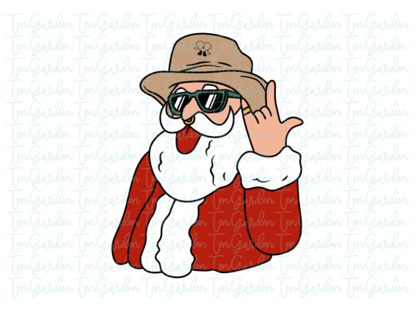 Funny Santa Claus SVG, Vector, Clipart