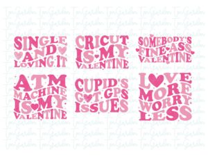 Funny Valentine SVG Bundle, Valentine Saying Cricut Shirt Design
