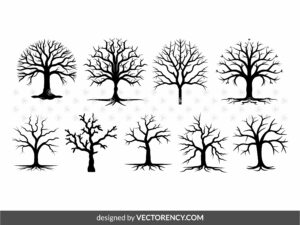 Gloomy Dead Oak Tree SVG Bundle