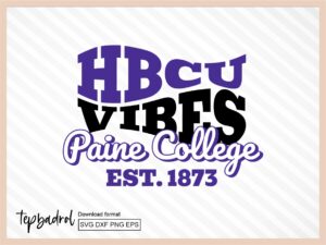 HBCU Legacy Of Paine College SVG