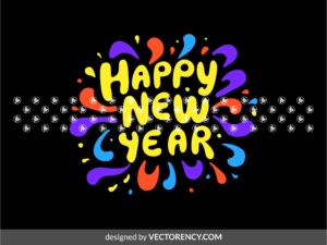 Happy New Year SVG, Typography PNG, EPS
