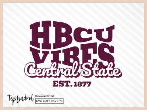 Hbcu Vibes With Central State University Svg