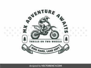 MX Adventure Await SVG, Motocross T-Shirt Design