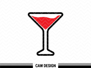 Martini Glass with Lime SVG