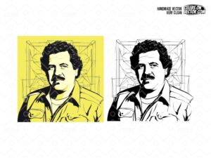 Pablo Escobar Vector Art, Abstract, SVG