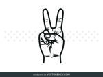 Peace Finger SVG Symbol