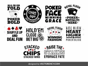 Poker SVG, Poker Quotes Design, Slogan Vector, T-Shirt