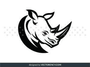 Rhino Head Logo Icon SVG