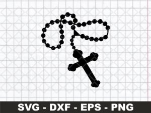 Rosary Beads Religious SVG