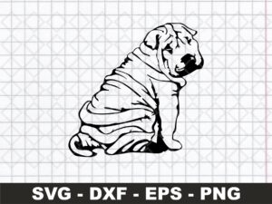 Shar Pei Puppy SVG