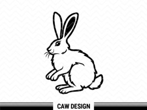 Snowshoe Hare SVG, Outline SVG