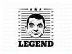 The Legend Mr Bean SVG, T-Shirt Design PNG