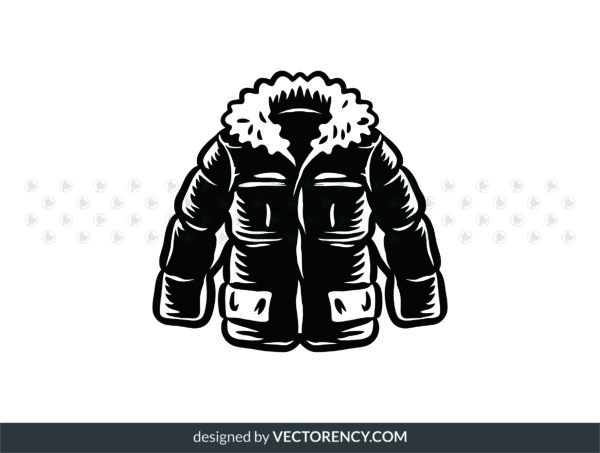 Winter Jacket Clipart SVG Image