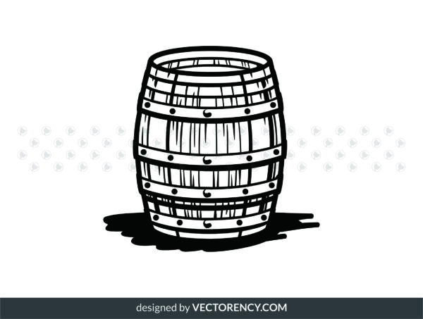 barrel clipart svg vector, barrel outline eps