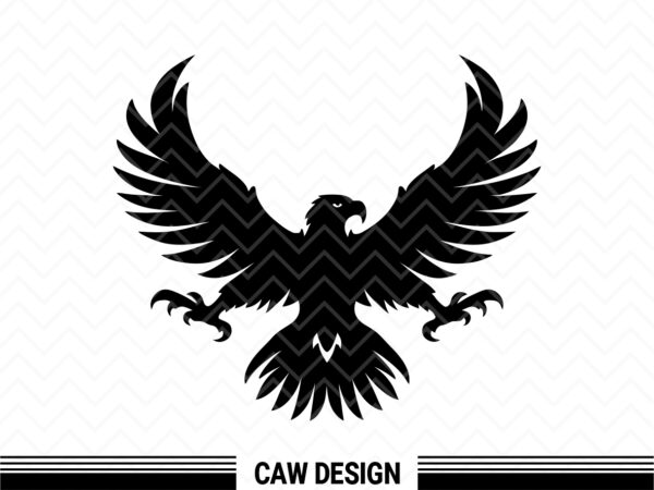 eagle clipart black SVG Cricut