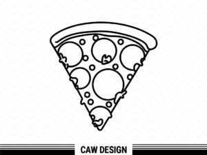 pizza clipart, pizza outline svg