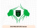 Austin FC Superman Rip PNG EPS SVG DXF