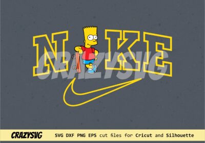 Bart Simpson Nike Vectorency Bart Simpson Nike SVG