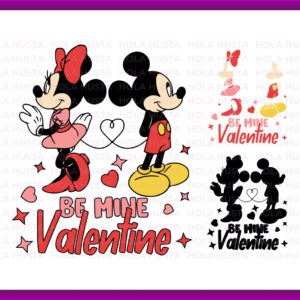 Be Mine Valentine Svg, Disnye Mouse Love Svg Funny Valentine's Day