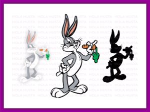 Bugs Bunny Looney Tunes Cut Files Layered