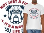 Bulldog T-shirt Design SVG