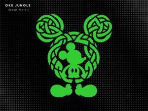 Celtic Mickey Mouse SVG Vector PNG