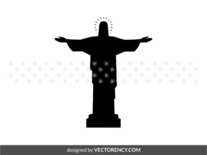Christ the Redeemer Silhouette SVG